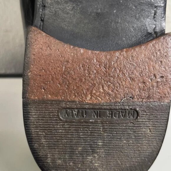 Salvatore Ferragamo Tassel Loafer Cap Toe Black Leather Dress Shoes Mens 10.5 EE - Picture 11 of 11